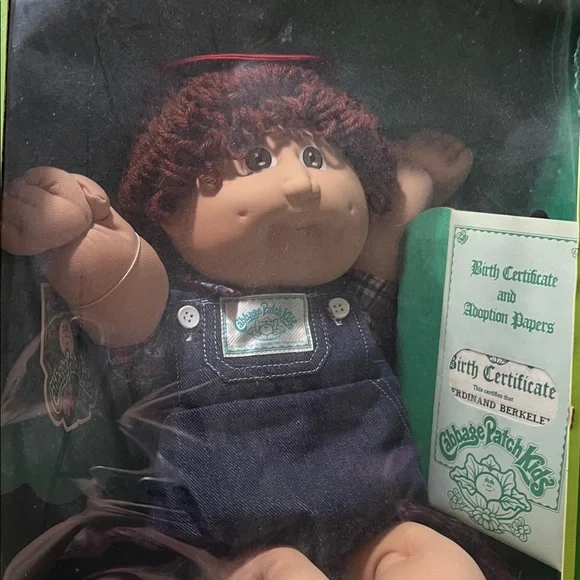1985 Cabbage Patch Kids Doll with Denim Outfit - Picture 1 of 4